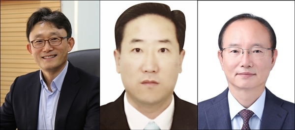 16일 단행된 KT인사는 3명이었던 사장이 2명으로 줄었다. 승진한 박윤영 사장(왼쪽부터), 신현옥 부사장, 이철규 부사장. 사진=KT