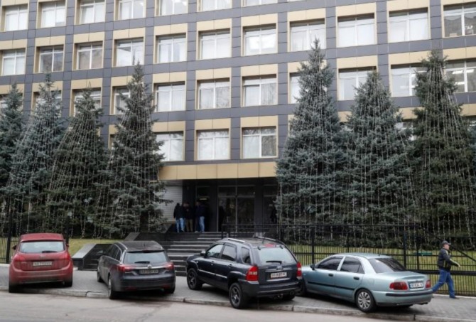 우크라이나 키예프에 있는 우크라이나 에너지 회사 '부리스마 홀딩스' 자회사 사무실. 사진=로이터