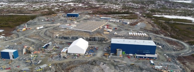 캐나다 퀘벡주 소재 네마스카리튬 광산의 시설 확대 공사 모습. 사진=네마스카