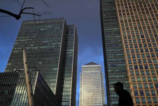 영국 런던의 카나리워프 금융 중심가. 사진=로이터
