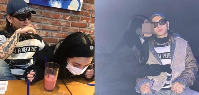 20일 래퍼 씨잼이 비연예인 여자친구 사진을 공개했다. 사진=씨잼 인스타그램 캡처 