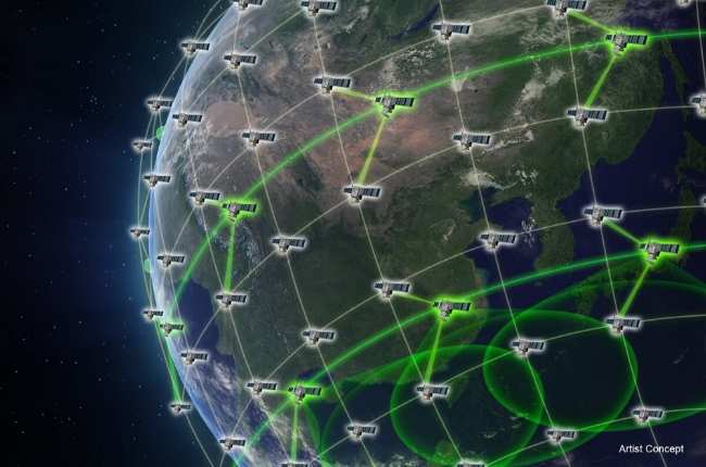 미국이 개발 중인 극초음속기와 미사일 위성탐지시스템 'HBTSS' 이미지.