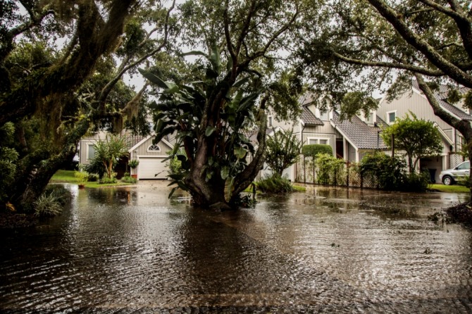 기후변화로 미국 플로리다주를 덮친 홍수. 사진=로이터