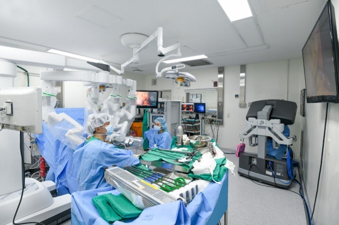 강남세브란스병원이 로봇수술기 '다빈치'를 추가 도입했다. 사진=강남세브란스병원