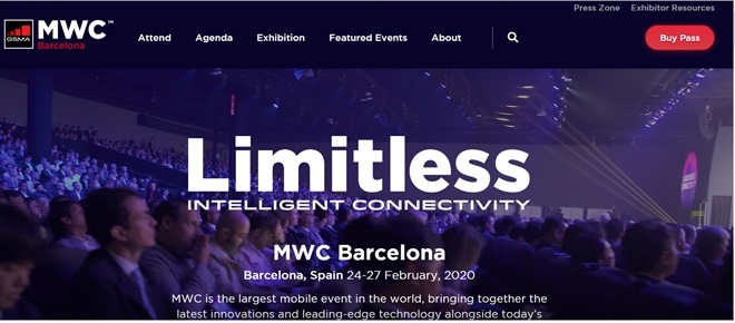 올해 MWC20은 '무한한 지능연결(Limitless Inteligent Connectivity)'이란 슬로건 아래 열린다. 사진=GSMA