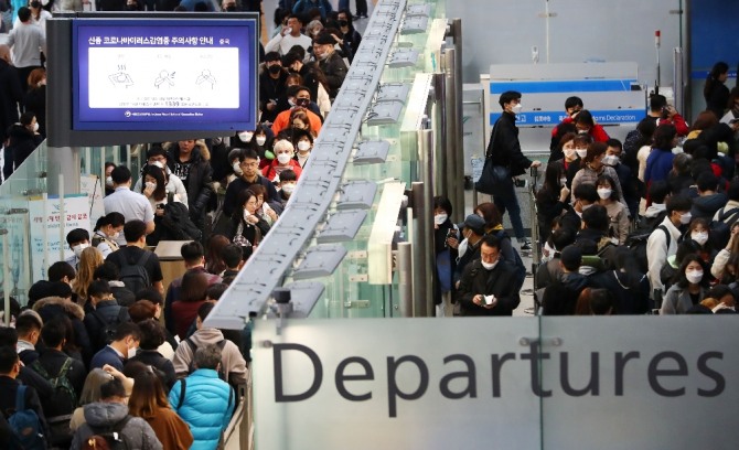 인천국제공항 제1여객터미널 출국장[사진=뉴시스]