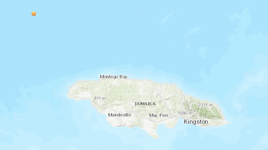자메이카 지도.