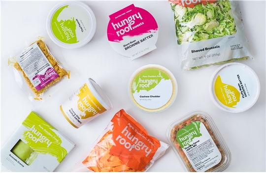 헝그리루트의 밀 키트 패키지 디자인(Hungryroot사의 홈페이지 갈무리)