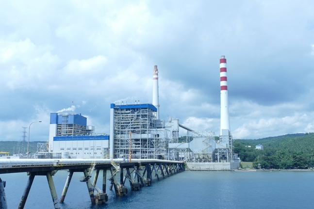 대림산업이 지난해 10월 준공한 필리핀 산 부에나벤튜라 초임계압 석탄화력발전소 전경. 사진=대림산업