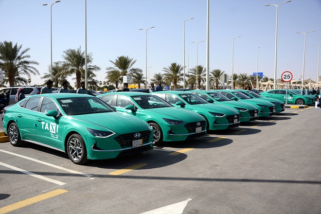 사우디아라비아 공항 택시로 신형 쏘나타 1천대 공급. 사진=현대차그룹