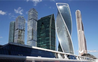 러시아 모스크바 시내 금융·비즈니스 중심지 '모스크바 시티'.