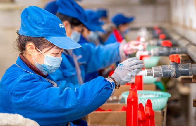 중국 살균제 공장 비상사공. 사진=뉴시스