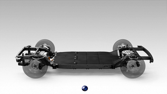 카누가 개발한 전기차 스케이트보드 플랫폼. 사진=현대차그룹