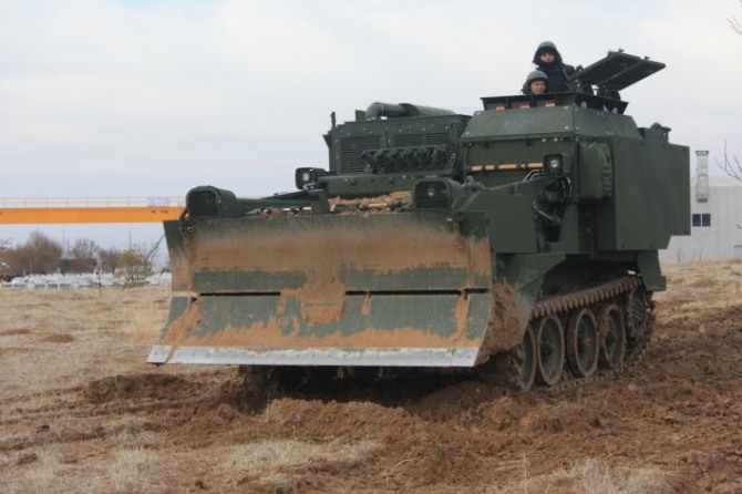 터키가 필리핀에 수출하는 전투장갑전투도저 '쿤두즈'. 사진=터키방산업체 FNSS