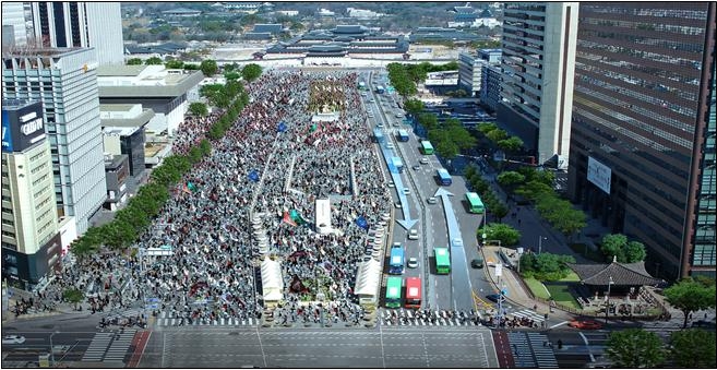 광화문광장 집회·시위 때 버스통행로 예상도.서울시 제공