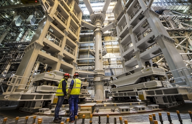 한국, 프랑스, 미국 등 주요 원자력 선진국들이 공동으로 프랑스 남부 카다라쉬 지방에 건설 중인 국제핵융합실험로(ITER) 내부 모습. 사진=국가핵융합연구소 