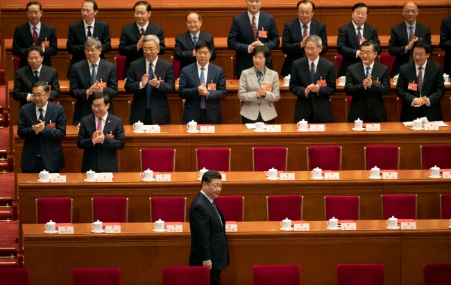 사진은 지난해 전국인민대표회의(전인대)에서 시진핑 국가주석이 입장하고 있는 모습.