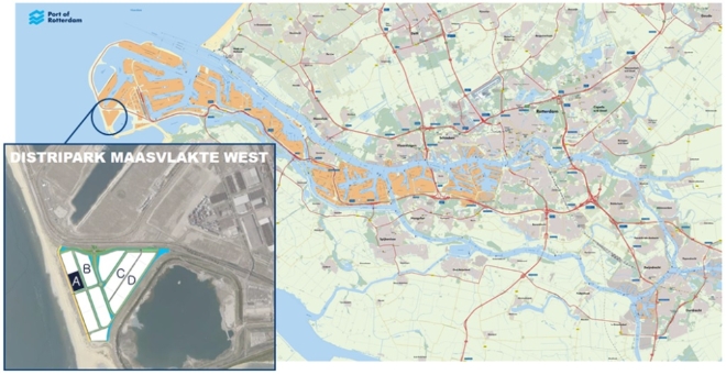 네덜란드 로테르담 물류센터 위치도. 사진=부산항만공사 
