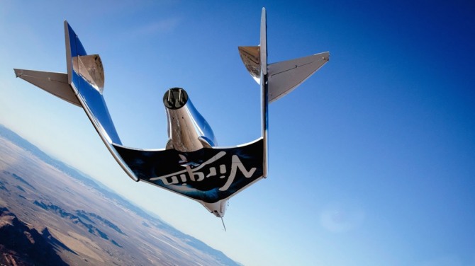 리처드 브랜슨의 민간 우주여행사 기업 버진 갤럭틱(Virgin Galactic).