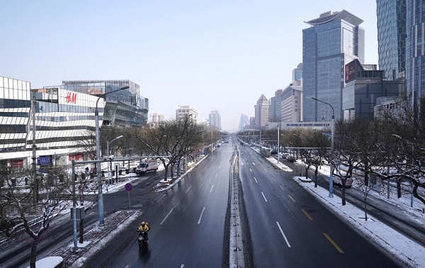 코로나19 확산 영향으로 한산한 베이징 거리. 사진=로이터