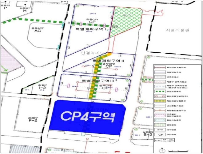 마곡도시개발 CP4 특별계획구역 위치도. 자료=SH공사