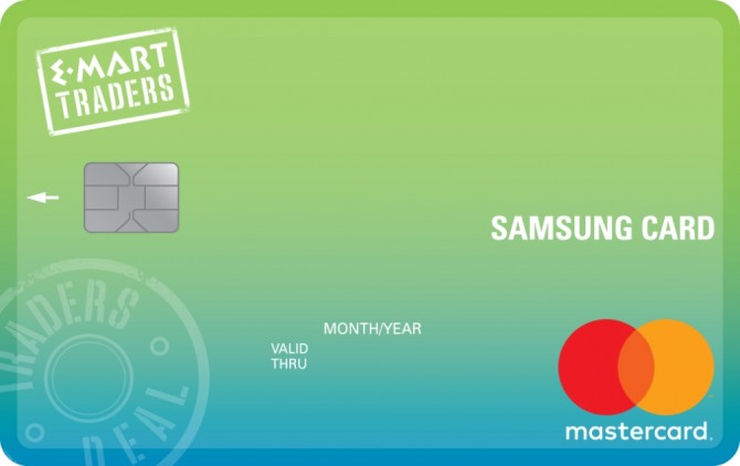 삼성카드가 지난달 출시한 '트레이더스신세계 삼성카드'가 인기를 끌고 있다. 