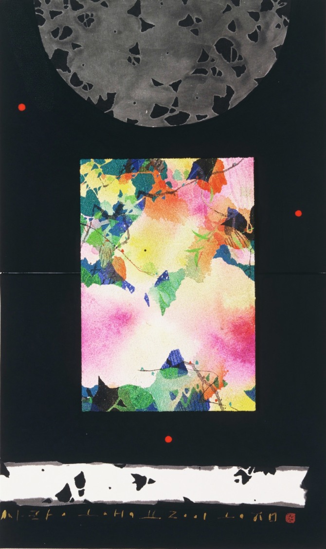 하정민 작 '사랑의 향기', 76.5×45.5㎝, Mixed media, 2001