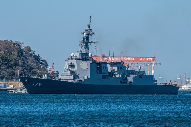 19일 취역한 일본 해상자위대 최신 이지스 구축함 마야함. 사진=팀카리스트위터