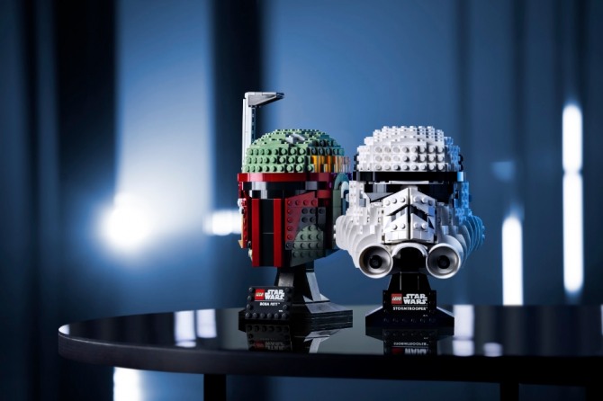 레고그룹이 '레고 스타워즈 헬멧' 시리즈를 출시한다. 사진=레고그룹