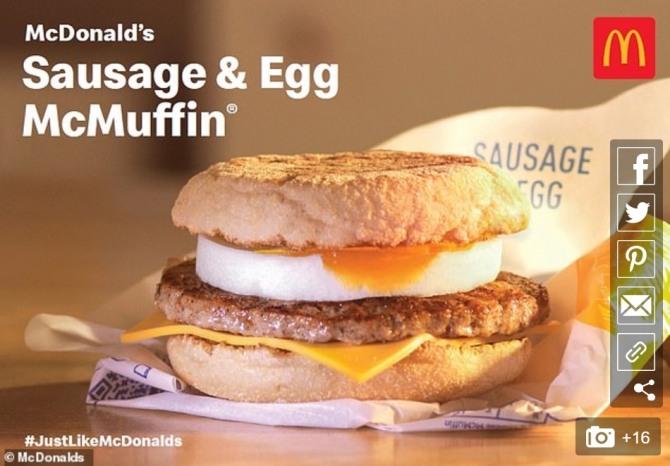 영국 매체 '메일온라인(MAILONLINE)'은 3일(현지 시각) 영국 맥도날드가 현지의 모든 체인점을 폐쇄한 후 아침 식사를 놓치고 있는 고객들을 위해 소시지(Sausage)와 에그 맥머핀(Egg McMuffin)의 레시피를 공개했다고 전했다. 사진=메일온라인