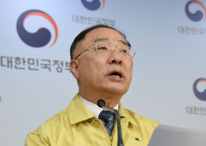 홍남기 경제부총리 겸 기획재정부 장관. 