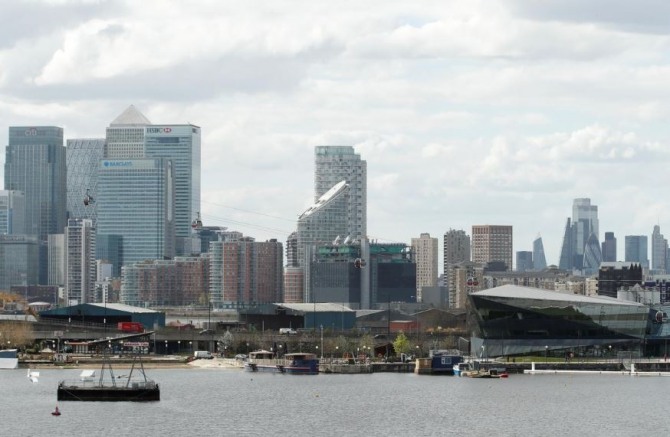 영국 런던의 대표적인 비즈니스 지구 카나리워프(Canary Wharf) 사진=로이터