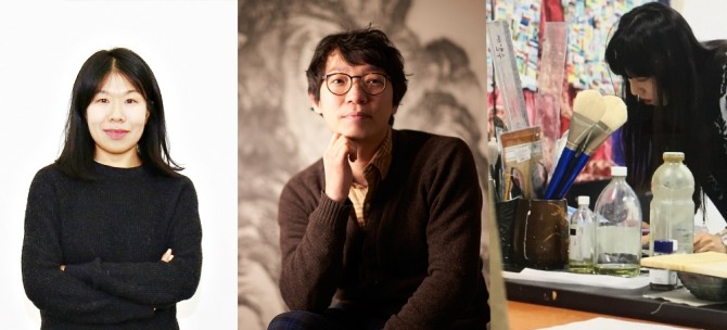 ‘종근당 예술지상 2020’작가로 선정된 (왼쪽부터 ) 김선영 , 유승호 , 최수련 작가