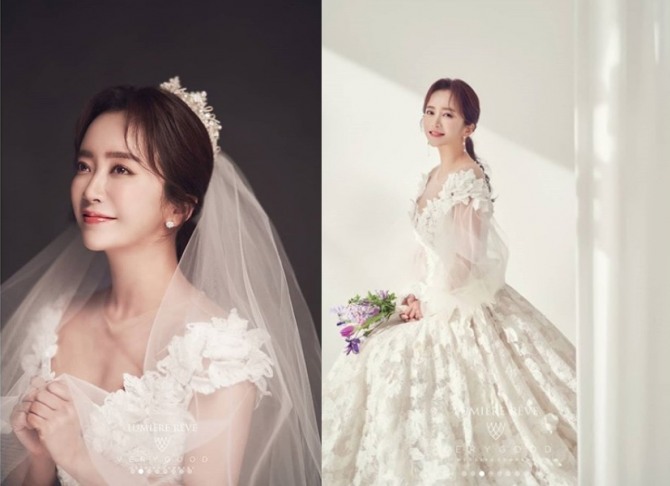 탤런트 이잎새가 오는 26일 동갑내기 사업가와 결혼식을 올린다. 사진=루미에르레브, 최재훈드레스, 겐그레아, 규중칠우, 알렉스 플라워, 바톤 권오수 제공
