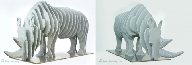 Disappearing rhino ⓒ Sean Kenney