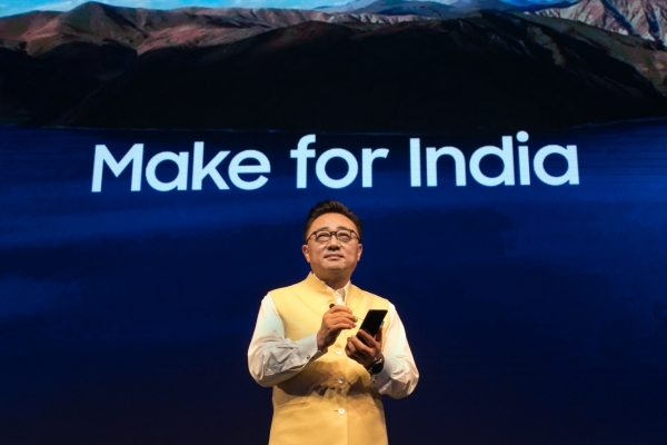 고동진 삼성전자 사장이 인도에서 열린 갤럭시노트9 출시 행사에 참석했다. 사진=삼성전자