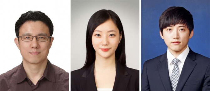 예종철 교수(왼쪽부터) , 오유진 박사과정, 박상준 박사과정. 사진=KAIST