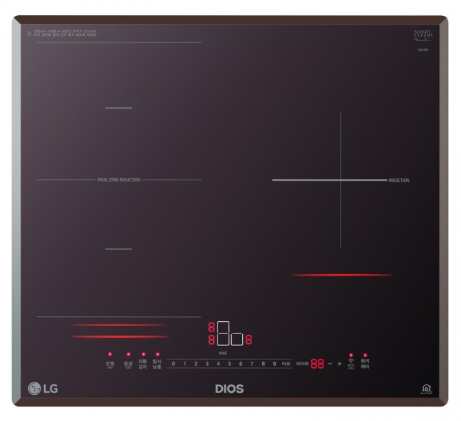 올해 LG 디오스 전기레인지를 구입한 고객 중 약 80%가 인덕션 화구(火口)가 2개 이상인 제품을 선택했다. 사진은 긁힘에 강한 미라듀어 글라스가 적용된 LG 디오스 3구 인덕션 전기레인지. 사진=LG전자 제공