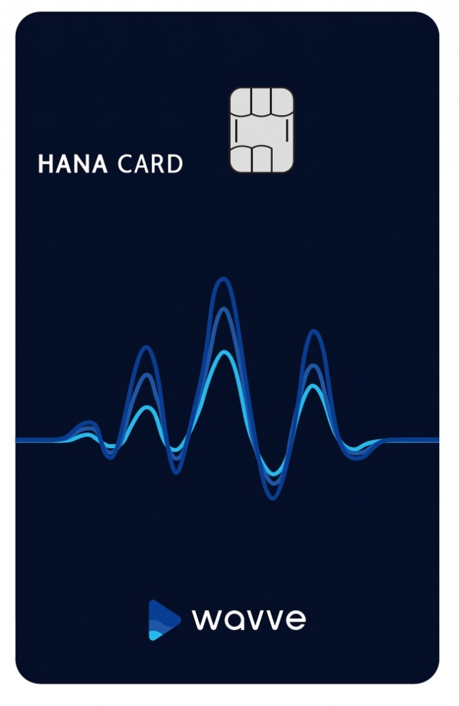 하나카드는 핀테크 전문 기업 핀크, 온라인 동영상 서비스(OTT) 전문기업인 콘텐츠웨이브와 함께 '웨이브(wavve) 카드'를 출시했다고 3일 밝혔다. 사진=하나카드