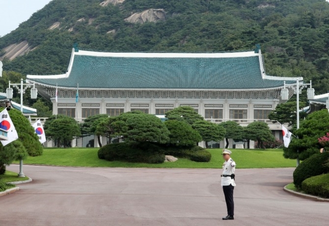 청와대 전경.