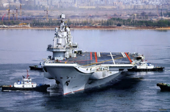 중국 항공모함 '랴오닝호'.