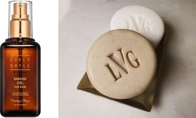 (왼쪽부터) 커리쉴 ‘바바수 오일’ & 라 뷔게르 ‘쏠 드 뷔게르’ 샴푸바 및 ‘플레르 드 뷔게르’ 린스바. 사진=각사