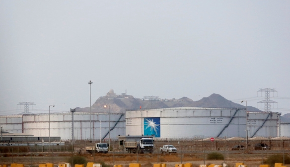 사우디아리비아내 아람코의 석유저장시설. 지다(사우디아라비아)=AP/뉴시스