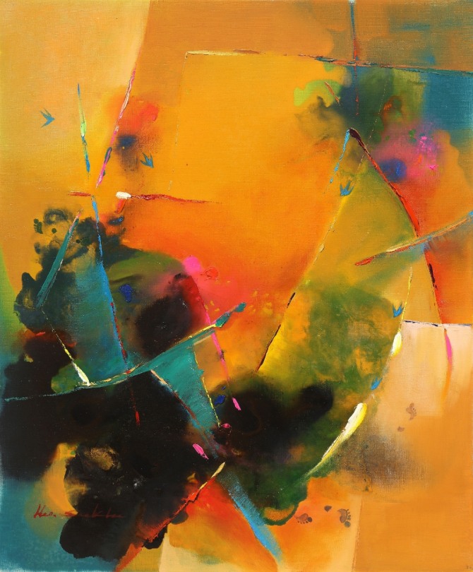 허숙이,사계-갈바람,72.7X60.6cm,oil on canvas, 2019