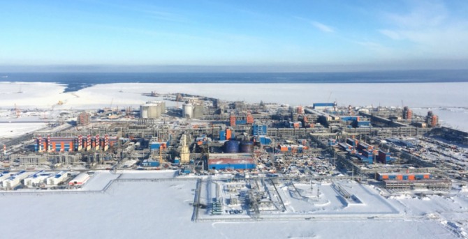 러시아서 2차 LNG전 프로젝트가 시작될 조짐을 보이고 있다. 러시아 1차 LNG전 프로젝트인 야말 LNG전 전경. 사진=야말 LNG 홈페이지