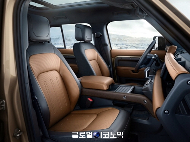 랜드로버 SUV '올 뉴 디펜더' 실내. 사진=재규어랜드로버 코리아