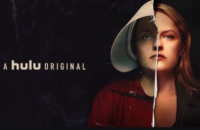 엘리자베스 모스가 주인공으로 출연한 미드 ‘시녀 이야기(The Handmaid's Tale)’의 포스터.