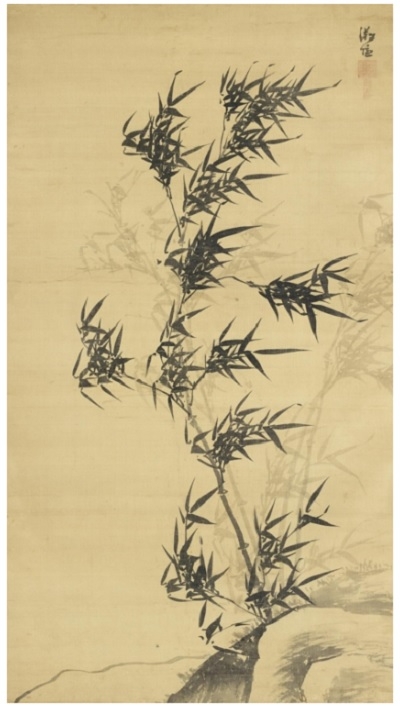 이정(李霆)  (비단에 수묵, 17세기, 간송미술관 소장)