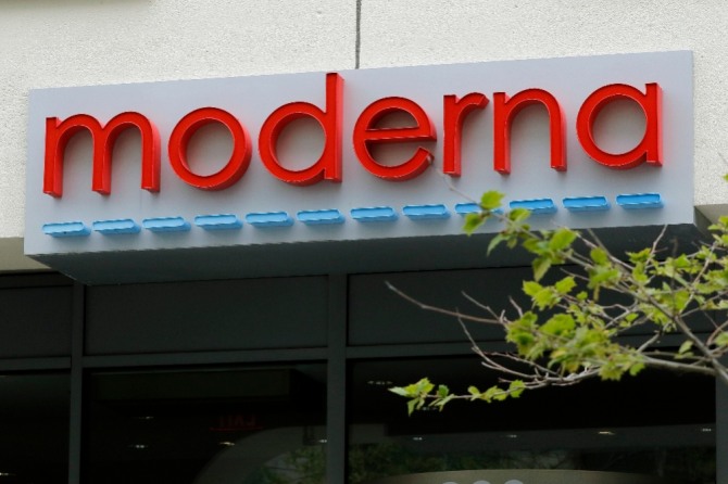 모더나 본사 입구. 사진=뉴시스