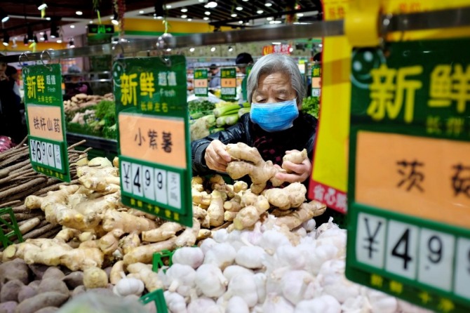 중국 국가통계국에 따르면 식품 가격은 6월에 전년 동기대기 11.1% 상승했다. 사진=로이터